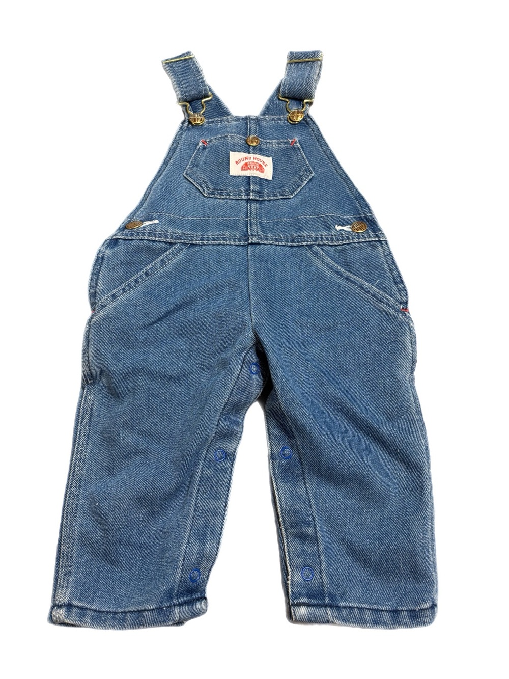 Round House Blue Denim Overalls - NEW